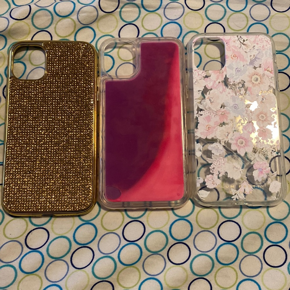 A set of three iPhone 11 cases
